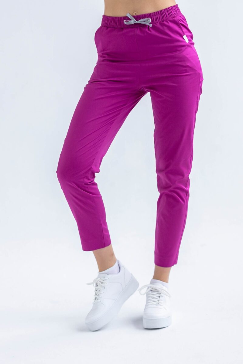 Spodnie medyczne damskie SCRUBS Eve™ - Purple Orchid PROTECT