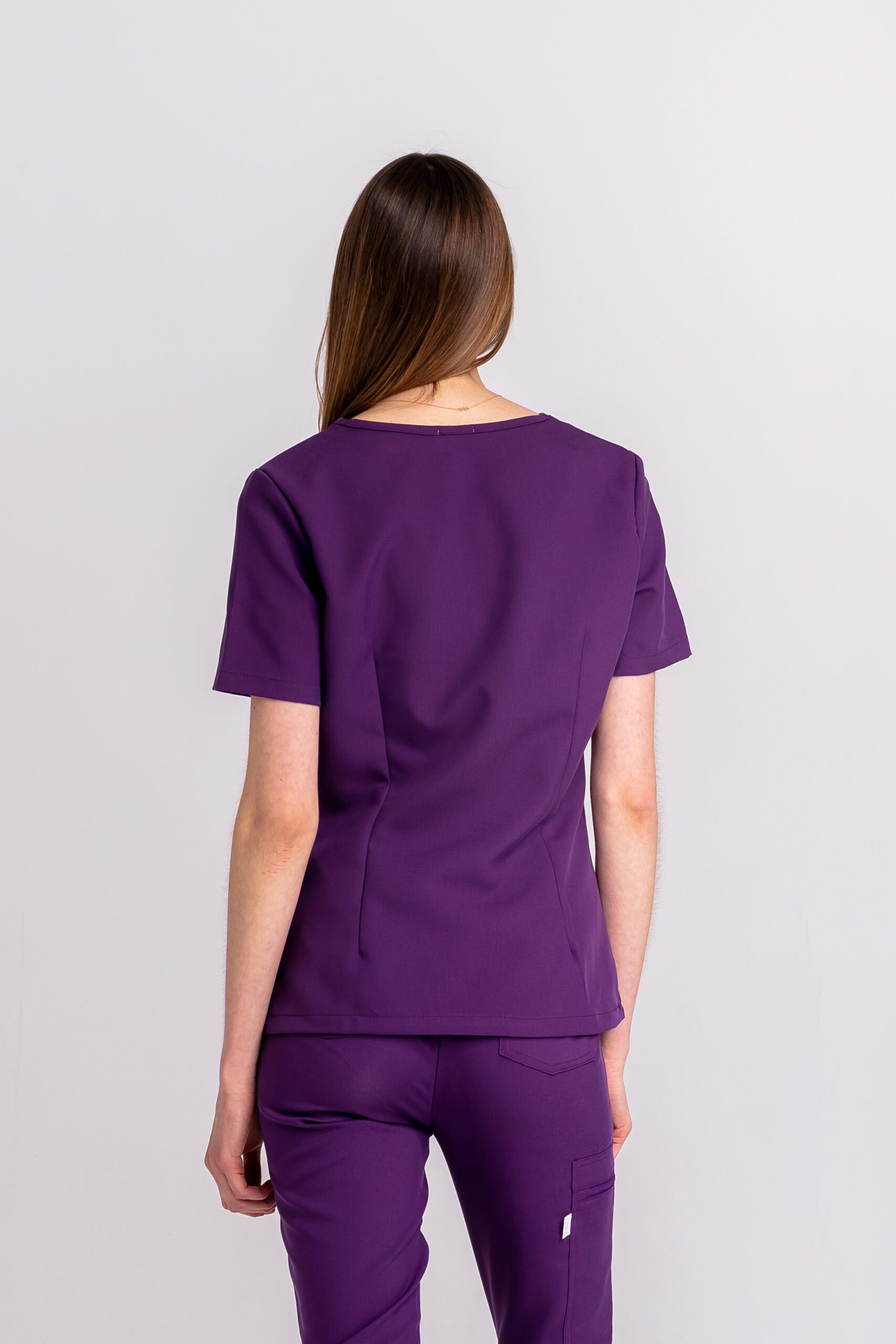 Bluza medyczna damska SCRUBS Esther™ - Grape Juice