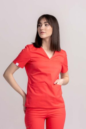 Bluza medyczna damska SCRUBS Esther™ – Coral PROTECT