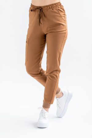 Spodnie joggery damskie SCRUBS Judith™ – Caramel