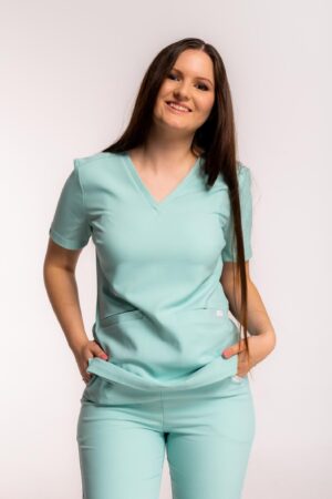 Bluza medyczna damska SCRUBS Esther™ – Mint