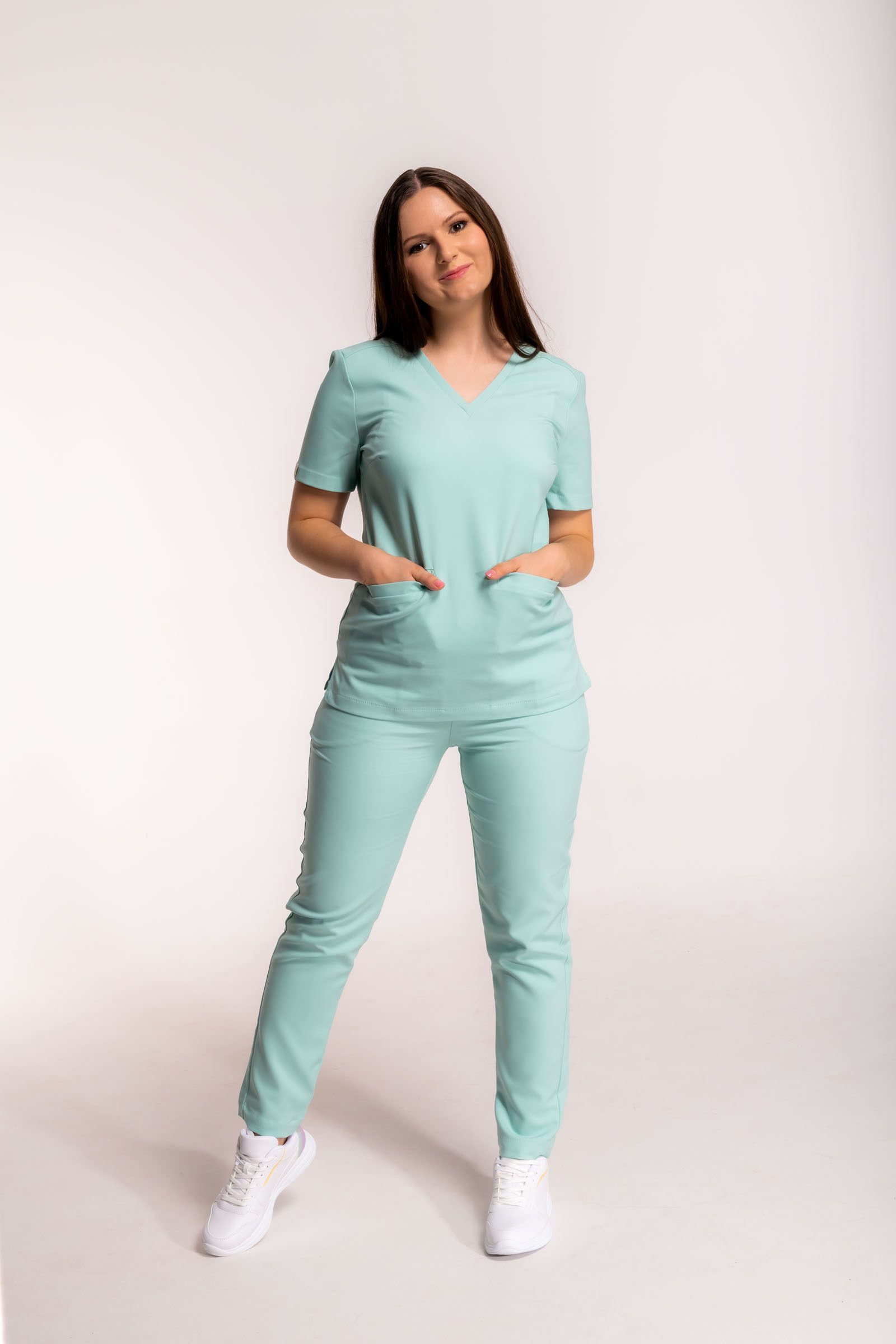 Bluza medyczna damska SCRUBS Esther™ – Mint