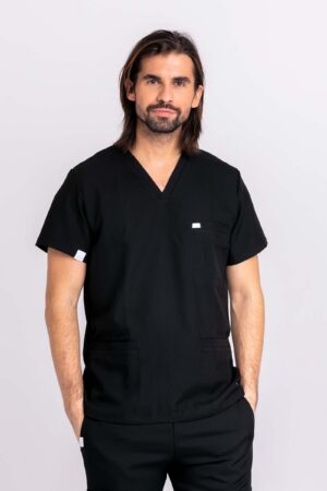 Bluza medyczna męska SCRUBS – Black