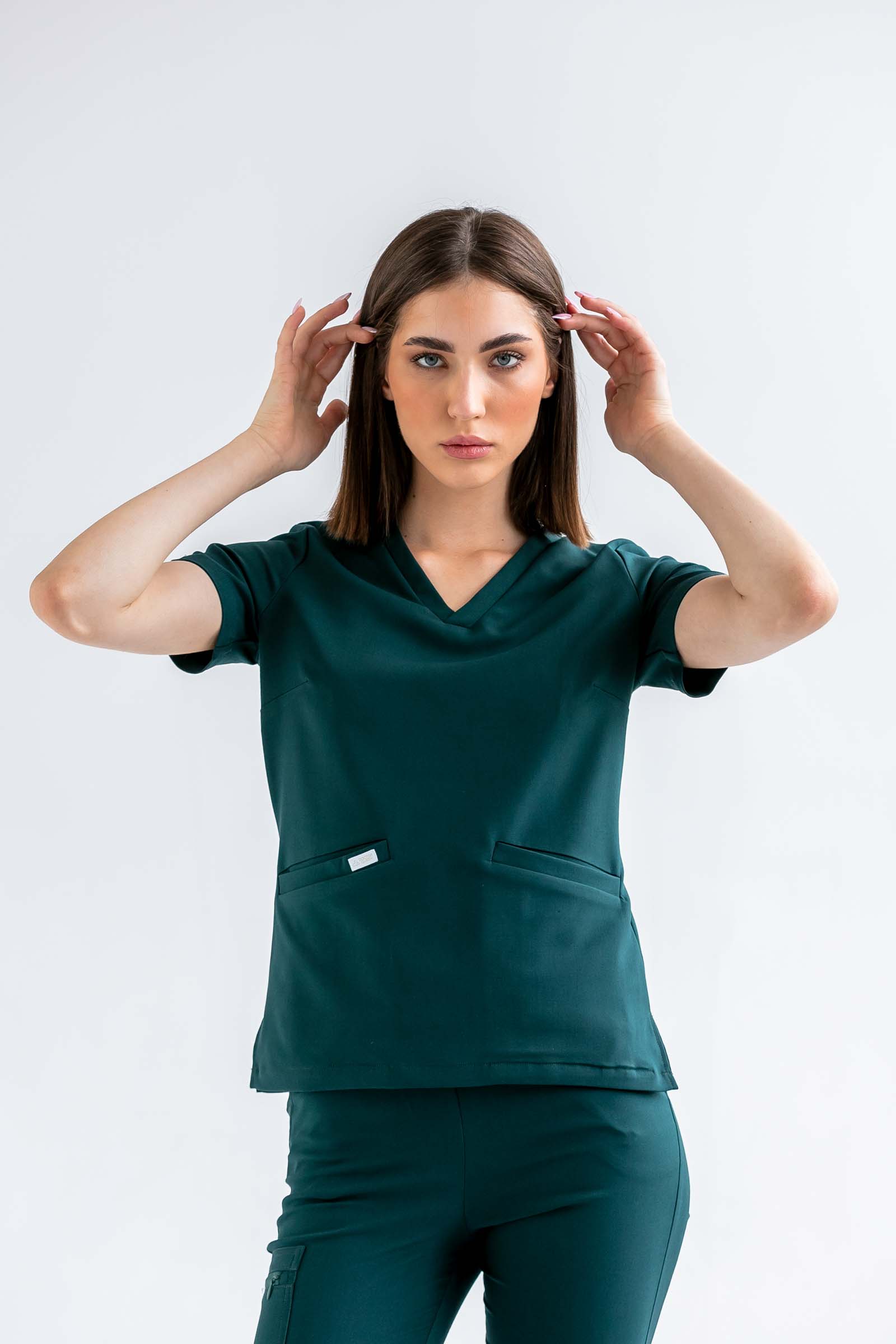 Bluza medyczna damska SCRUBS Esther™ – Teal Green