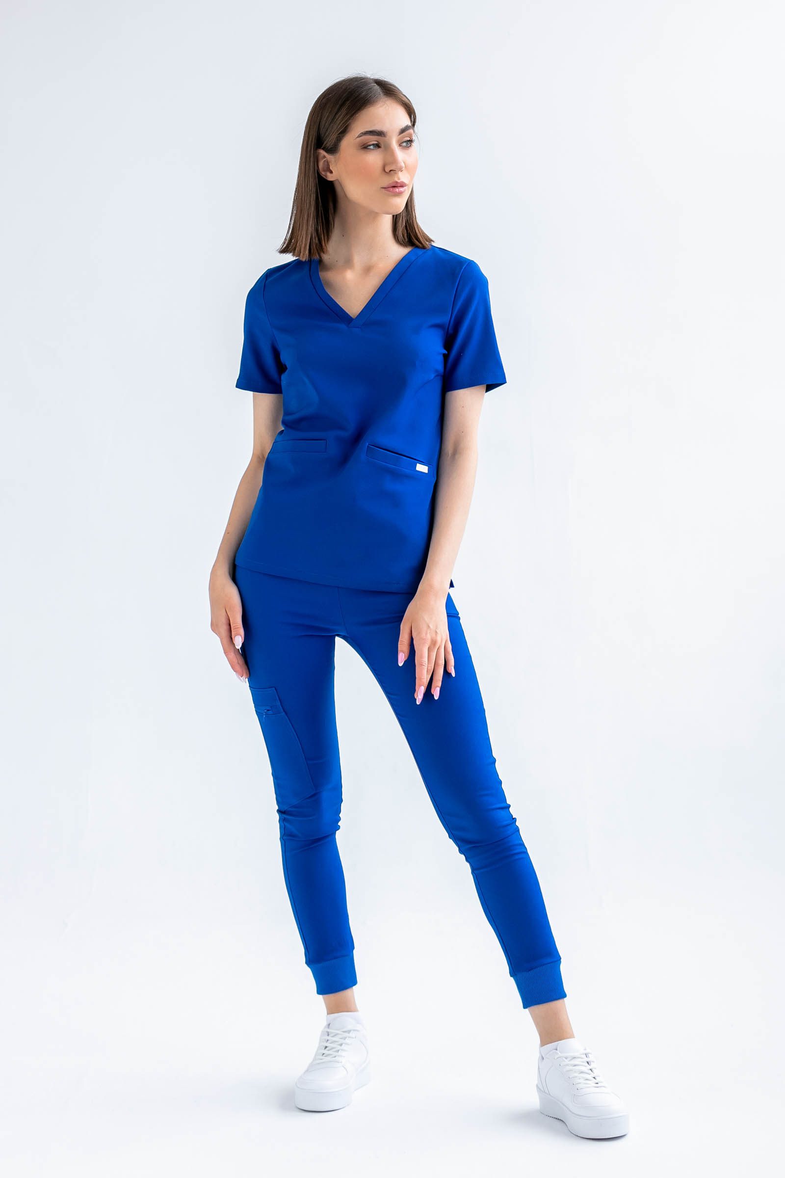 Bluza medyczna damska SCRUBS Esther™ – Deep Blue