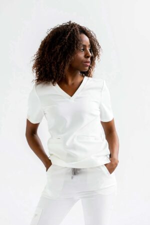 Bluza medyczna damska SCRUBS Esther™ – White