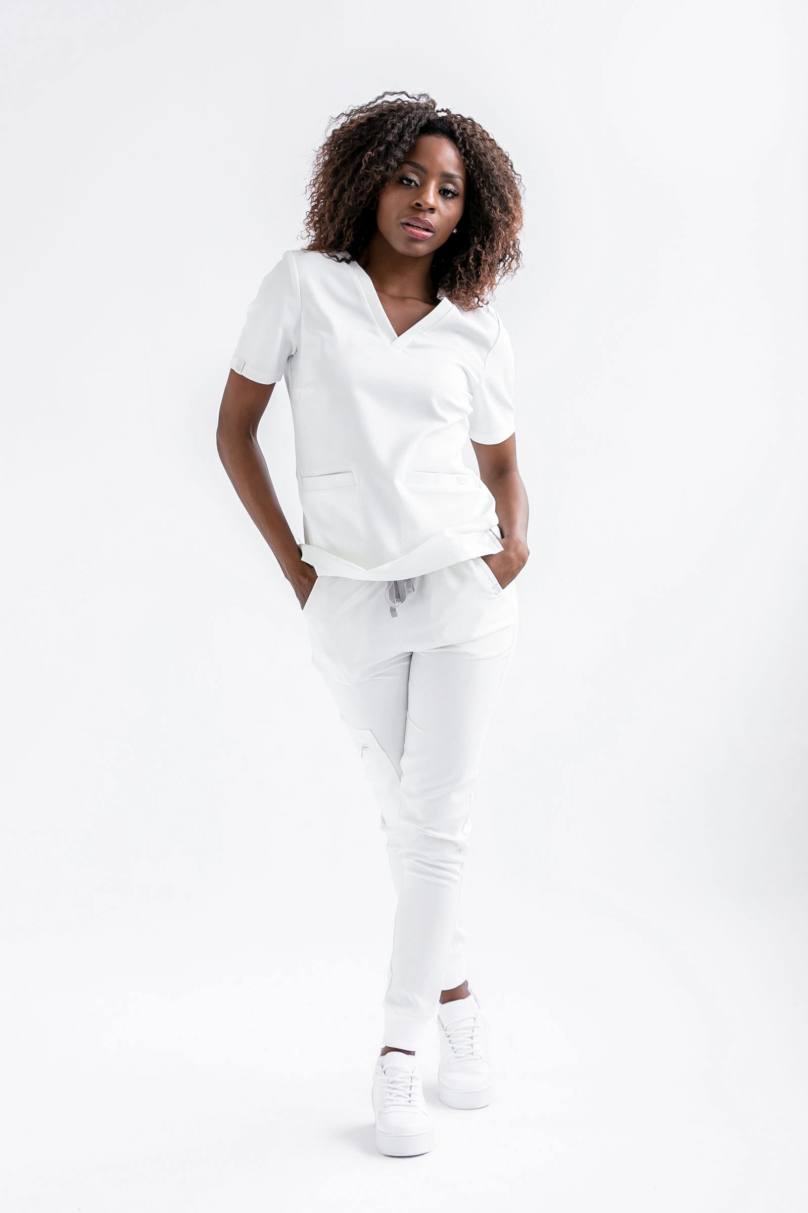 Bluza medyczna damska SCRUBS Esther™ – White