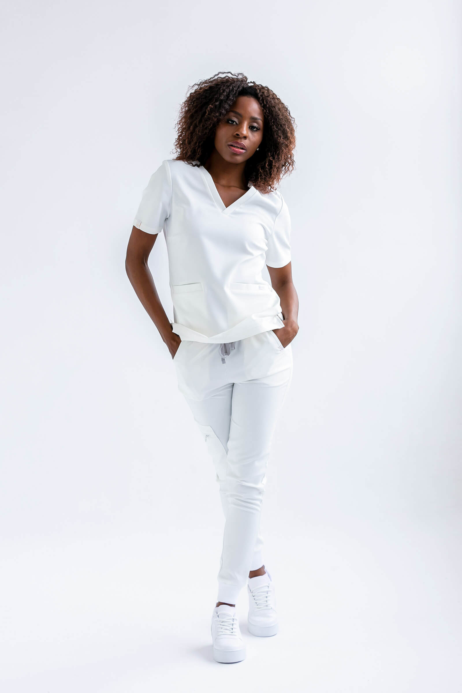 Bluza medyczna damska SCRUBS Esther™ – Ecru