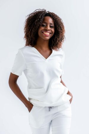 Bluza medyczna damska SCRUBS Esther™ – Ecru