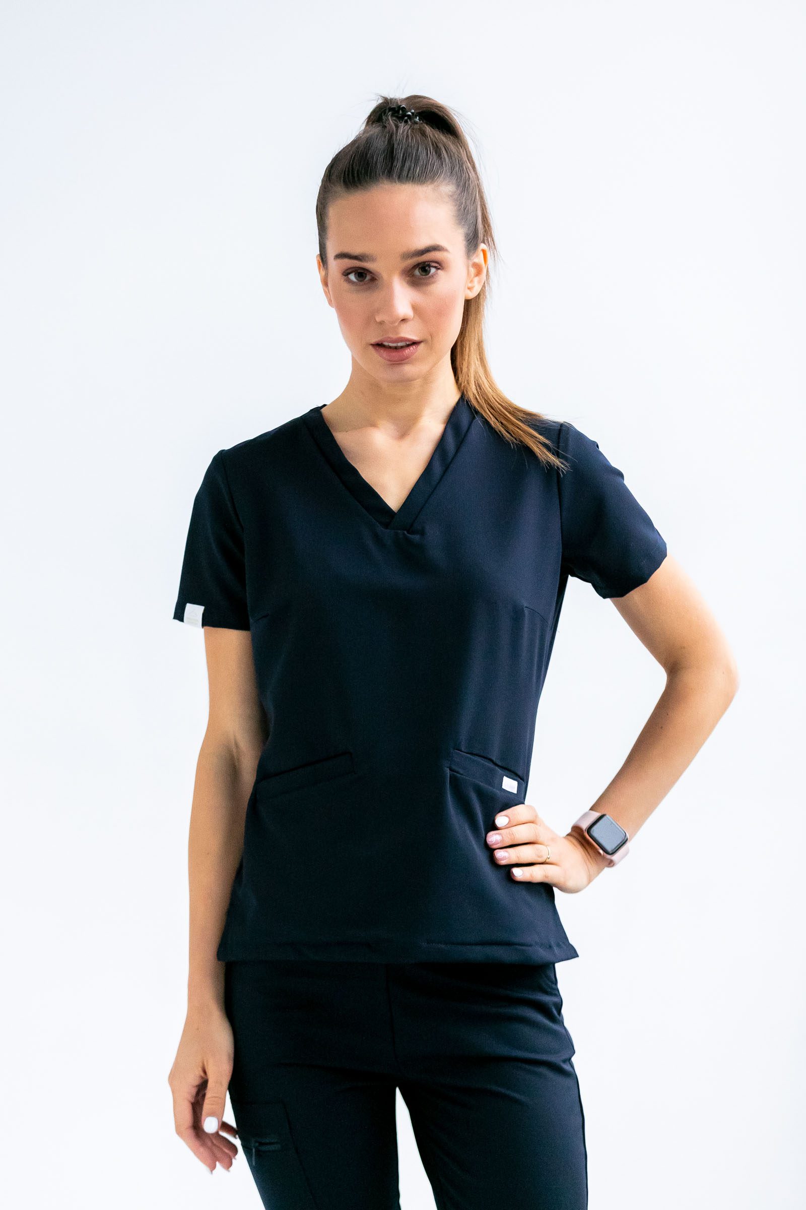 Bluza medyczna damska SCRUBS Esther™ – navy
